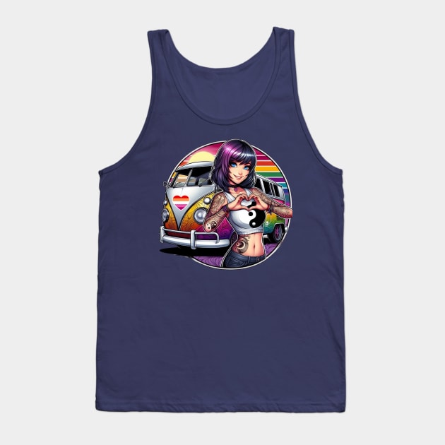 Kawaii, Anime Girl, The Heart Of Colours  | Catsie Cat Tank Top by Catsie Cat